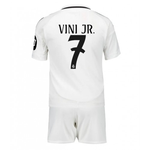 Real Madrid Vinicius Junior #7 Domaci Dres za djecu 2024-25 Kratak Rukav (+ Kratke hlače)